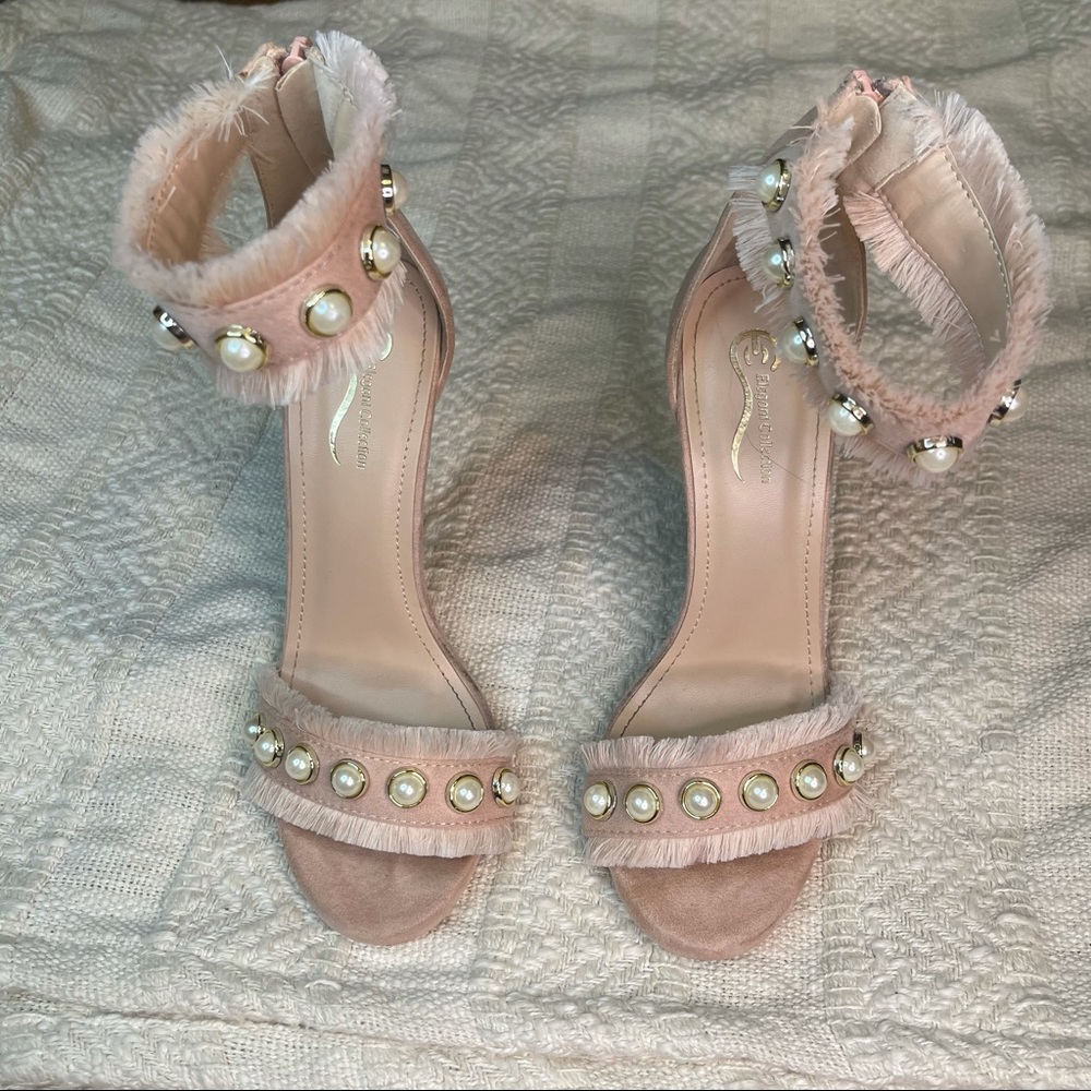 Beautiful Elegant Collection Pearl High Heels